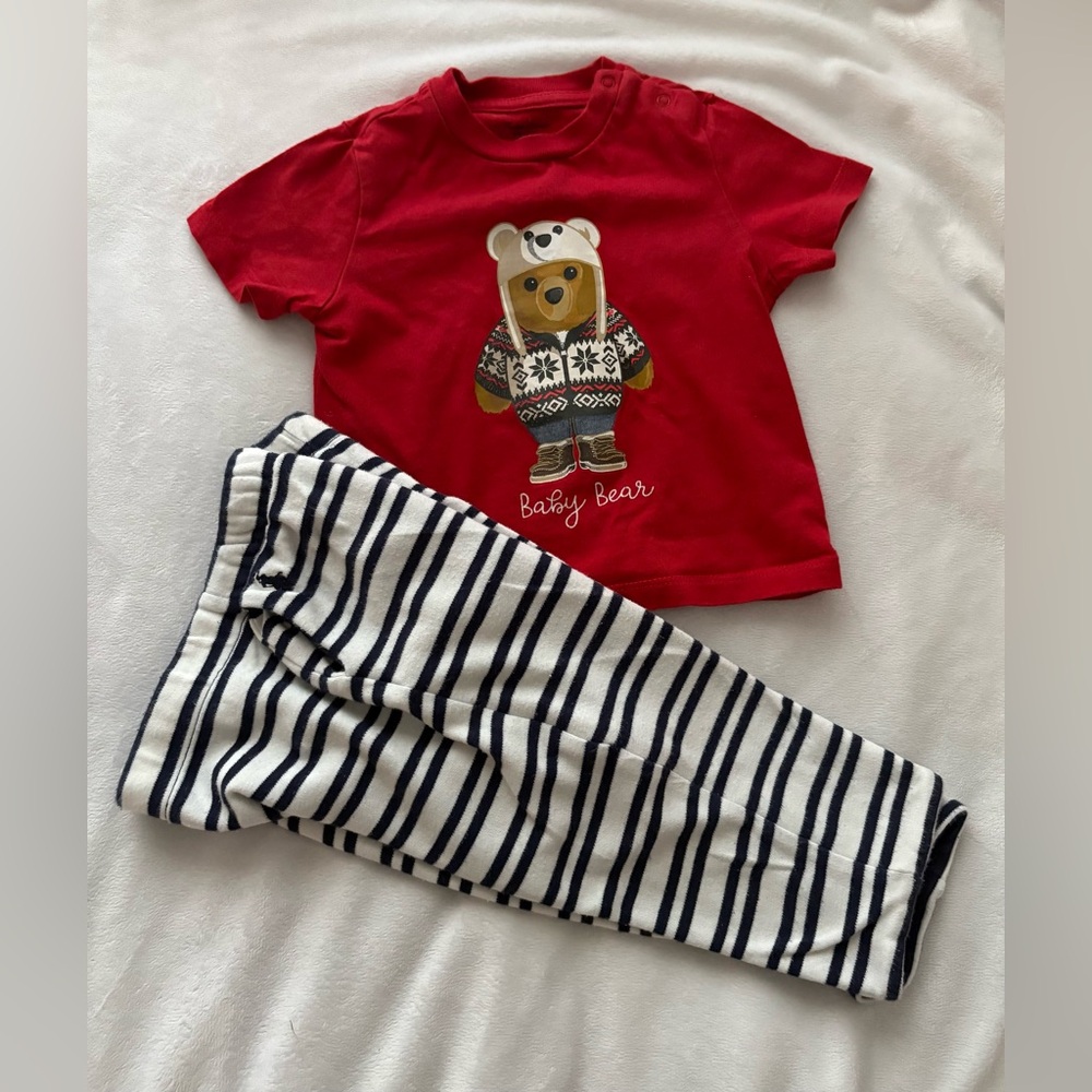 Polo Ralph Lauren Red Bear and reversible cotton pants
